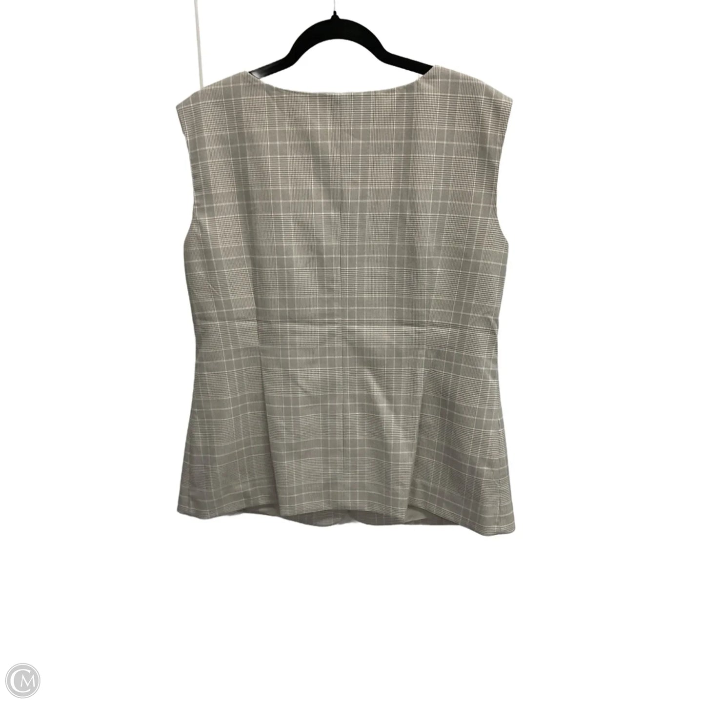 Top Sleeveless By Ann Taylor In Plaid Pattern, Size: Lp