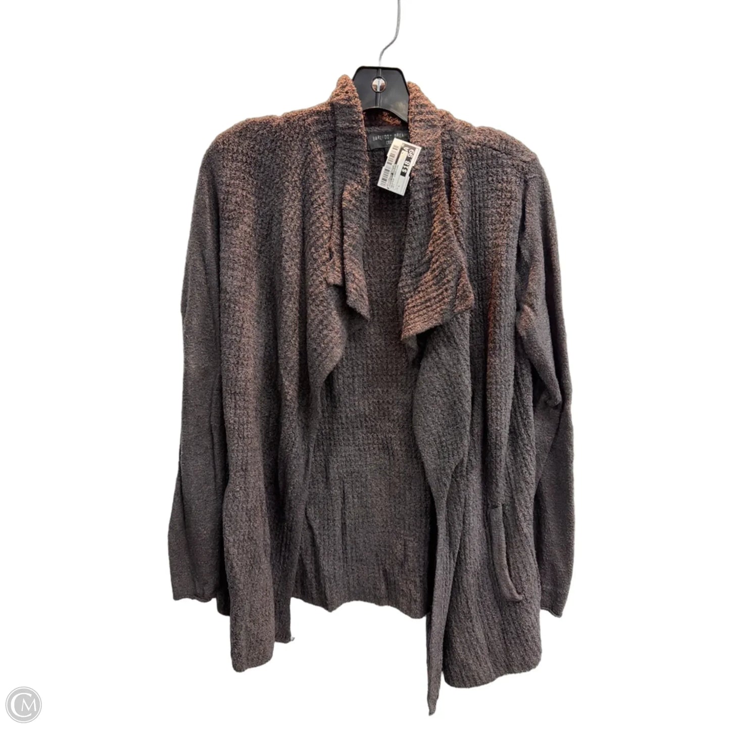 Sweater Cardigan By Barefoot Dreams In Grey, Size: L