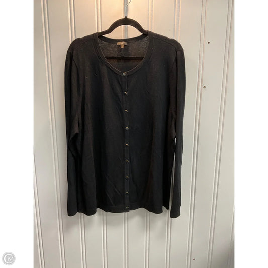 Cardigan By Talbots In Black, Size: 3x