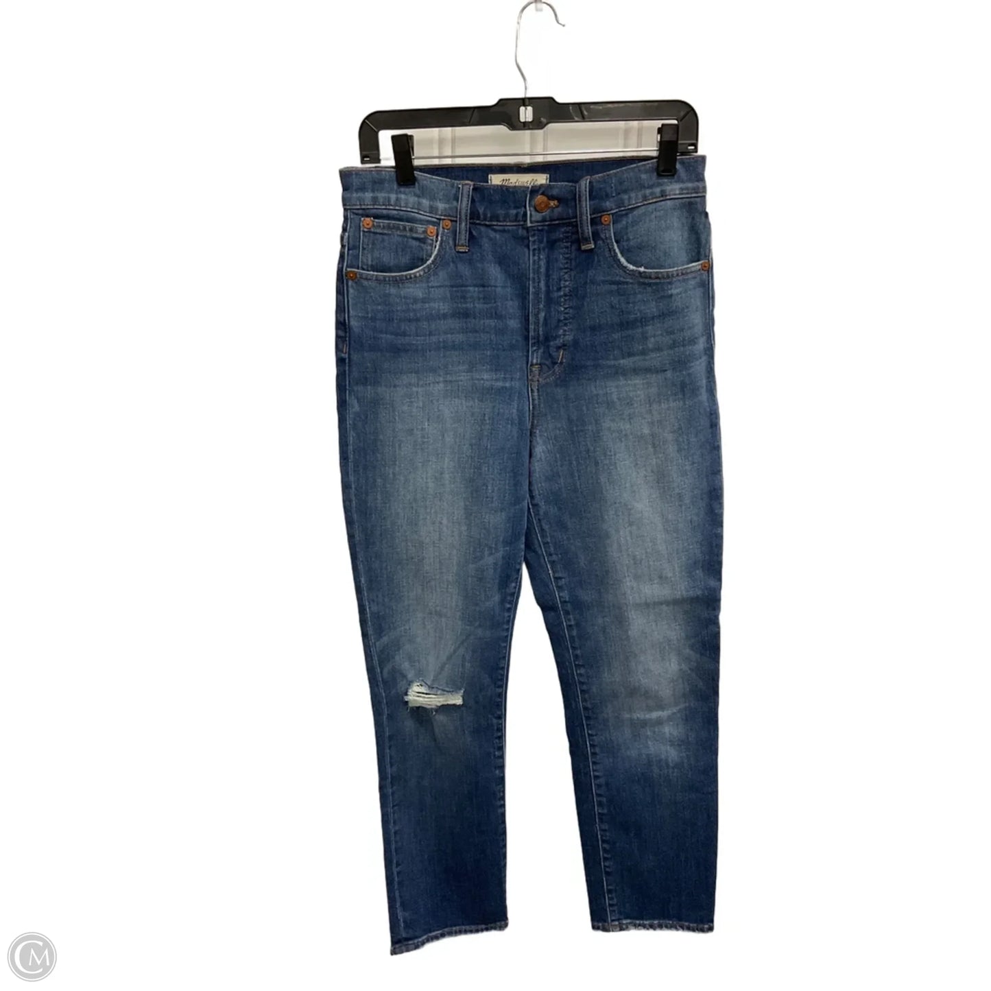 Jeans Straight By Madewell In Blue Denim, Size: 6