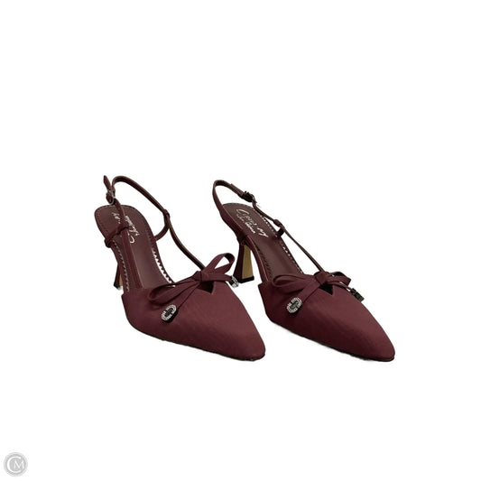 Shoes Heels Kitten By Circus By Sam Edelman In Maroon, Size: 9.5