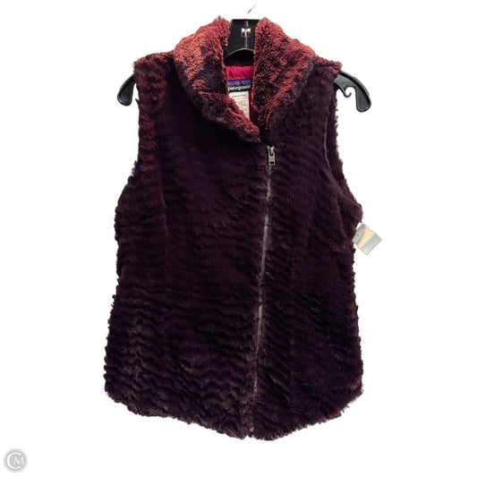 Vest Faux Fur & Sherpa By Patagonia In Purple, Size: M