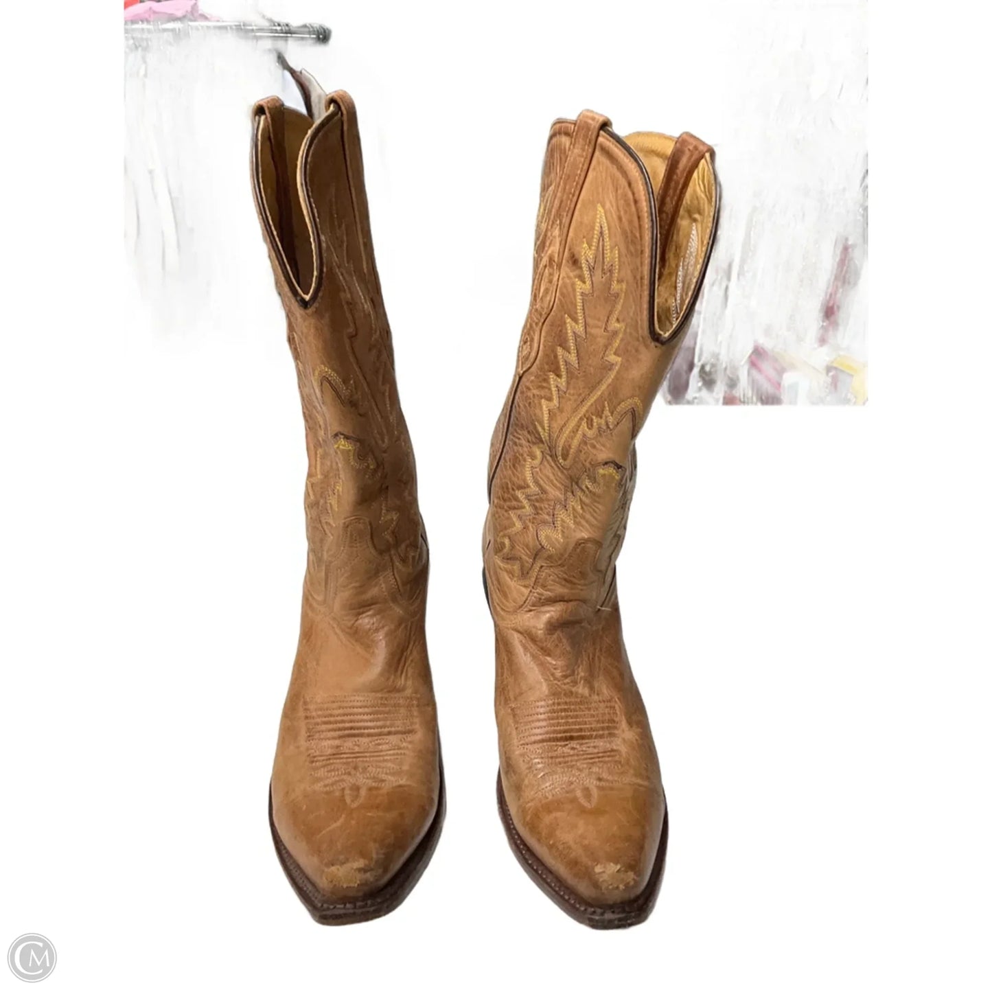 Boots Western By Old West In Brown, Size: 9