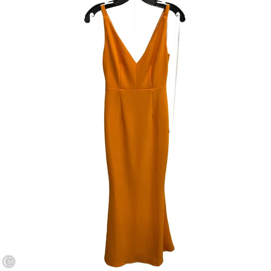 Dress Party Long By Lulus In Orange, Size: Xs