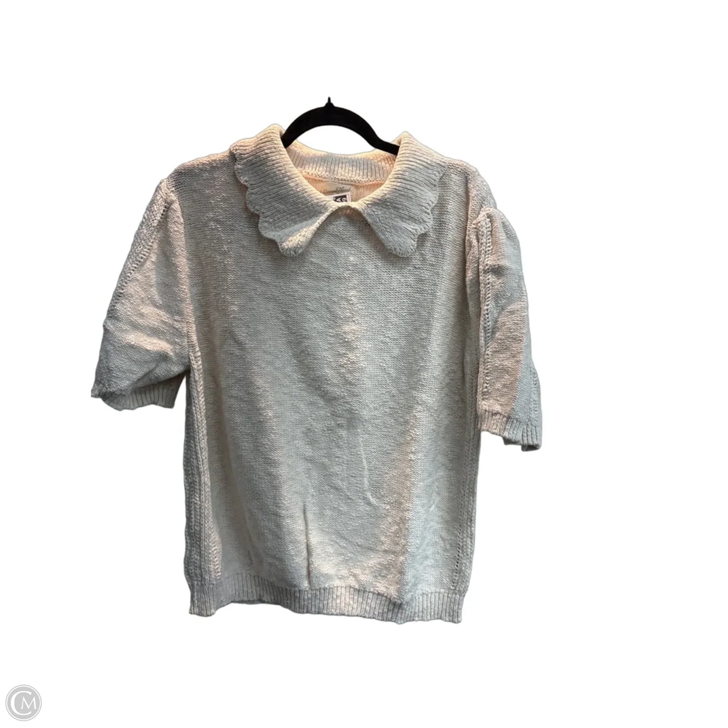 Sweater Short Sleeve By Universal Thread In Cream, Size: Xxl