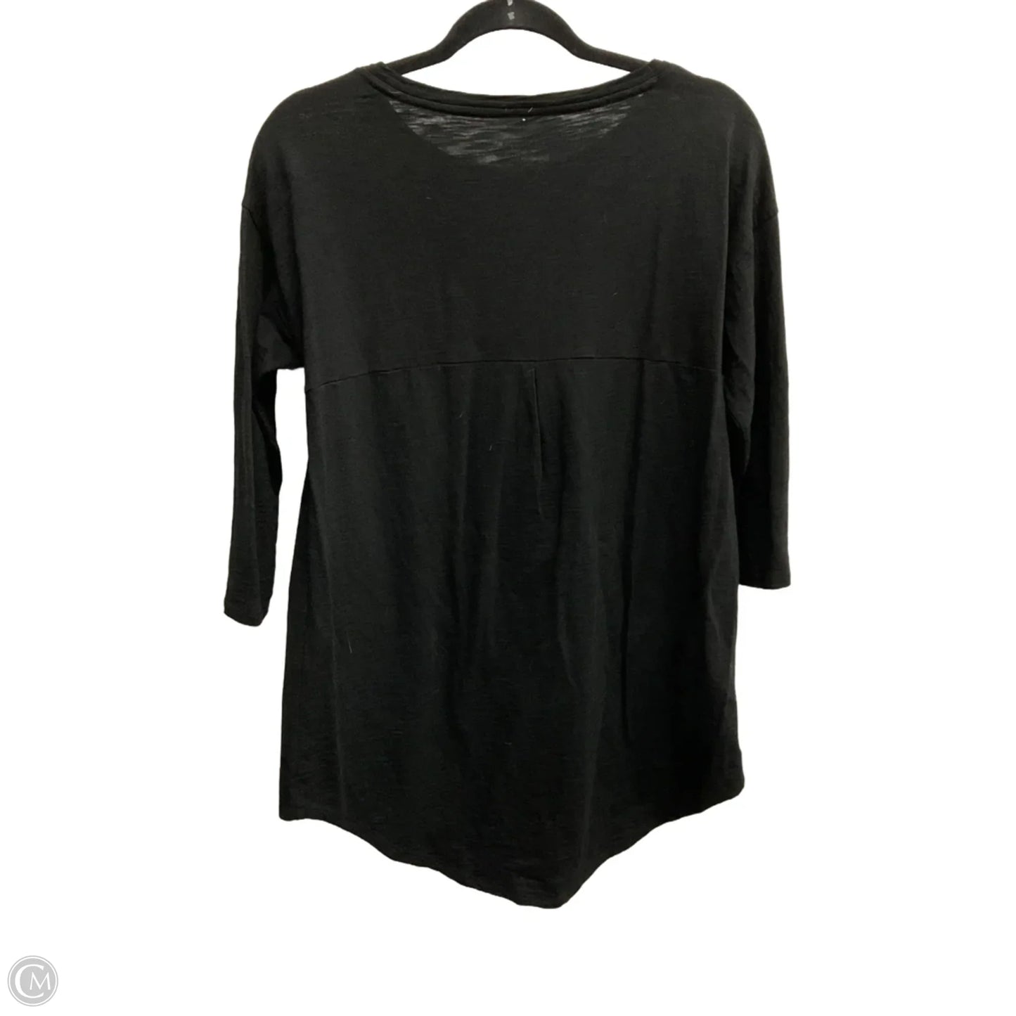 Top 3/4 Sleeve Basic By Chicos In Black, Size: S