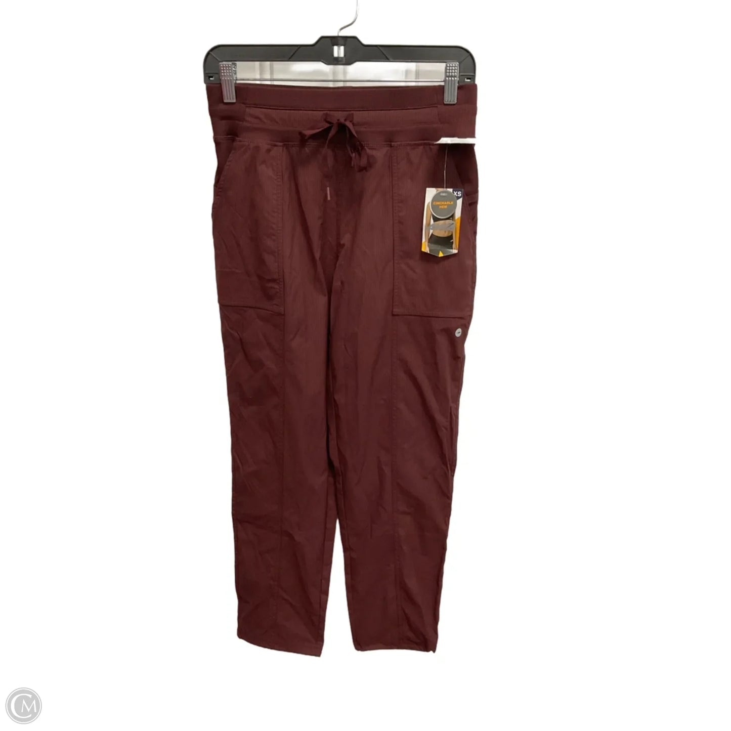 Athletic Pants By Avia In Maroon, Size: Xs