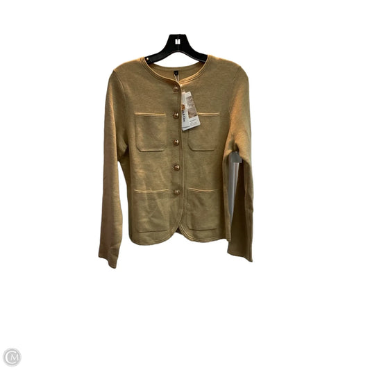 Sweater Cardigan By Clothes Mentor In Tan, Size: S