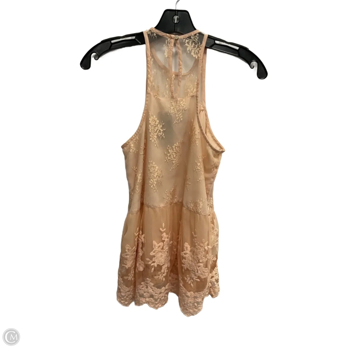 Top Sleeveless By Abercrombie And Fitch In Peach, Size: Xs