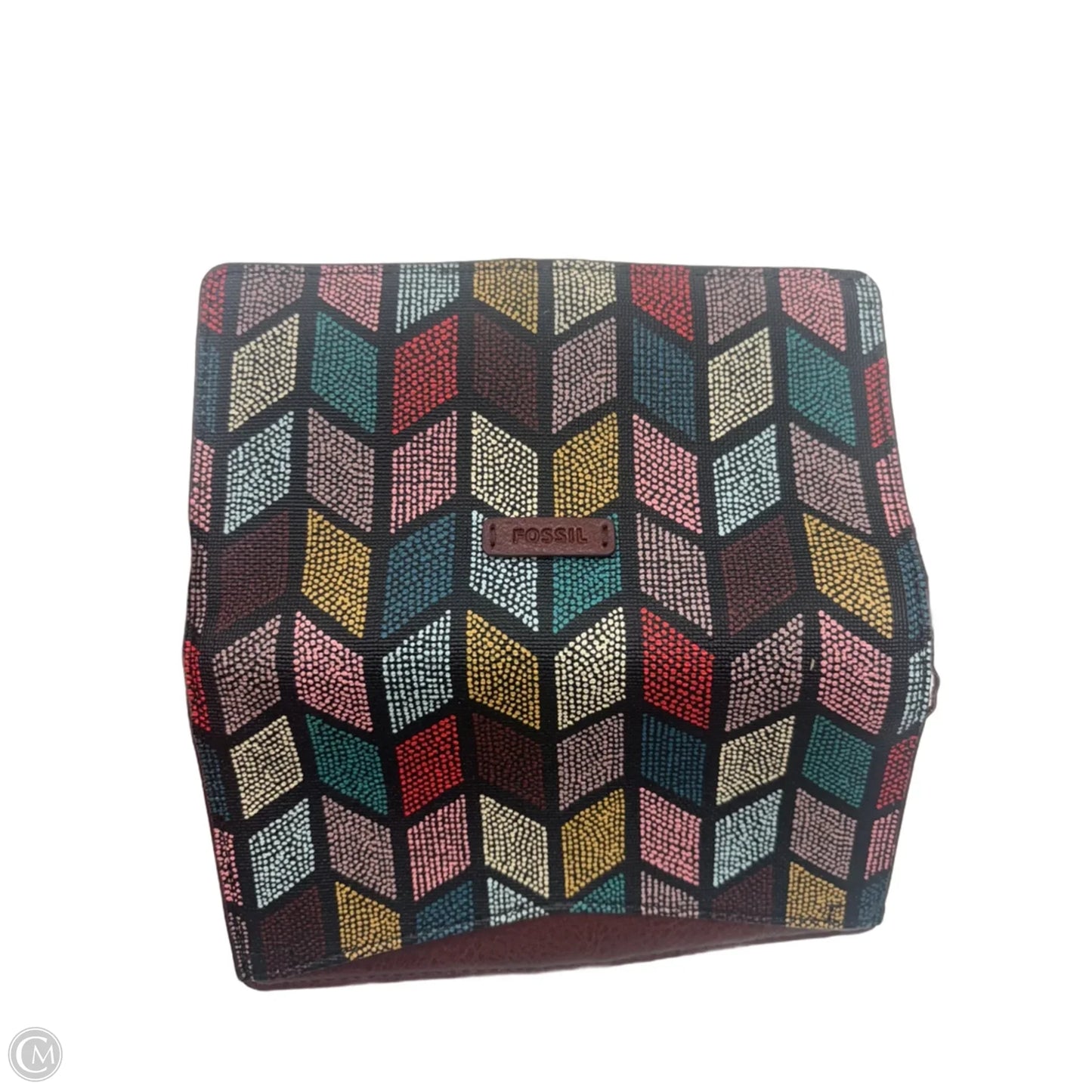 Wallet Leather By Fossil, Size: Medium