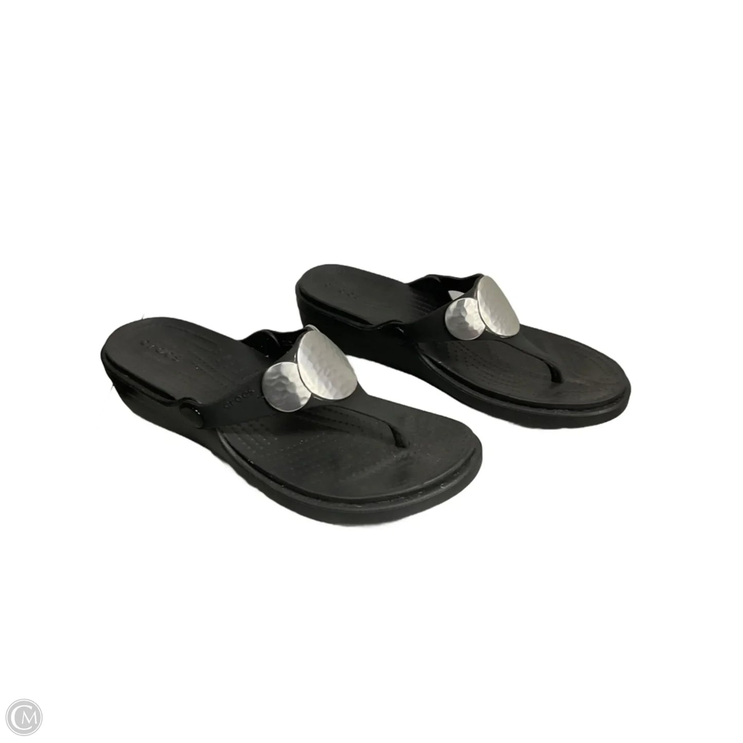 Sandals Sport By Crocs In Black, Size: 7