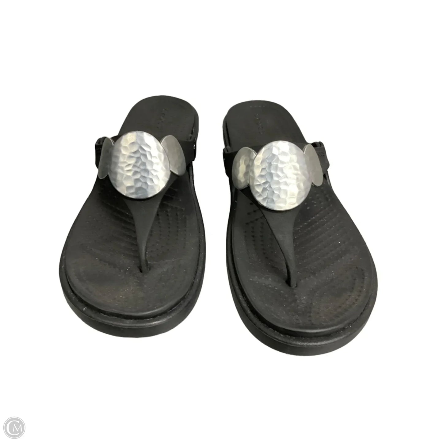 Sandals Sport By Crocs In Black, Size: 7