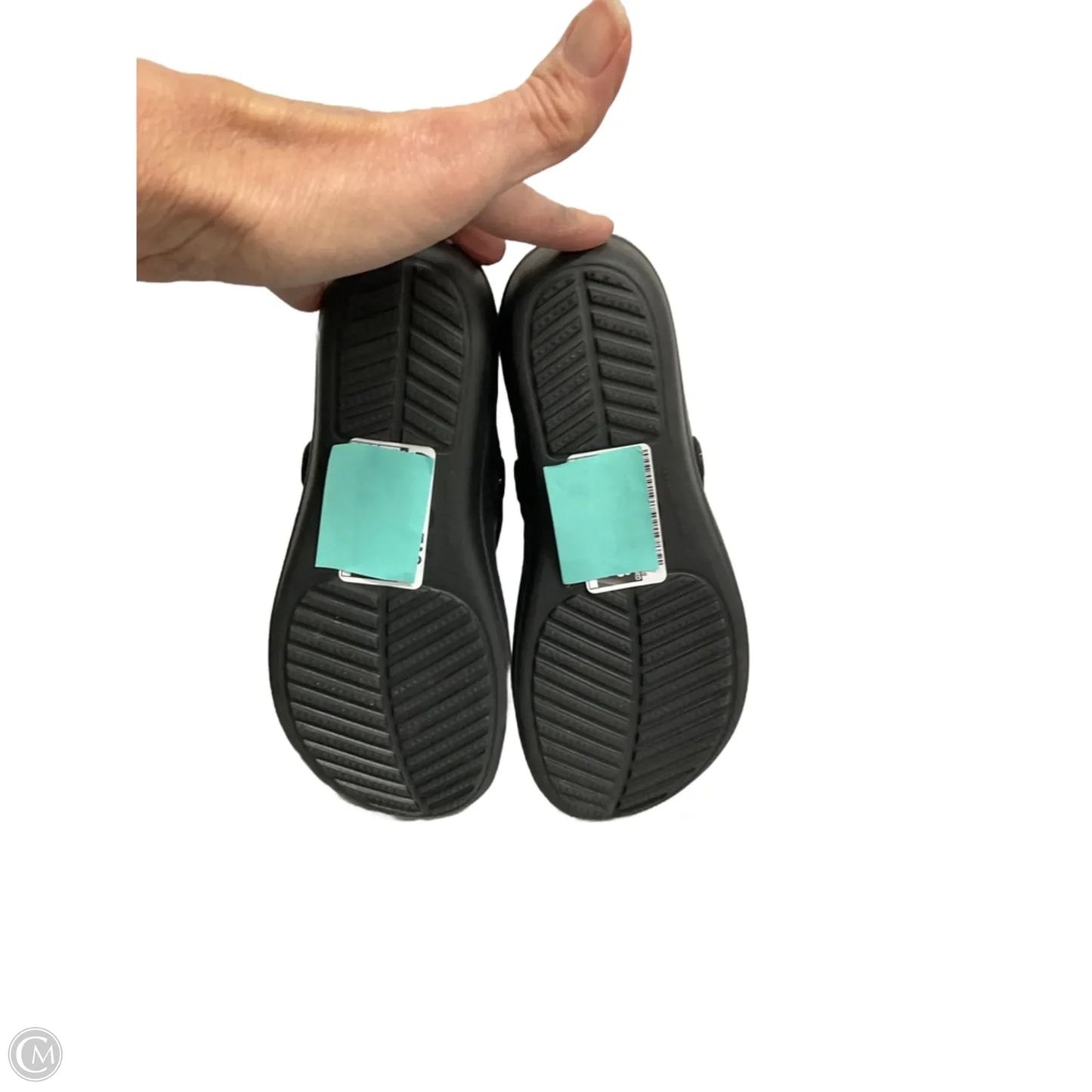 Sandals Sport By Crocs In Black, Size: 7