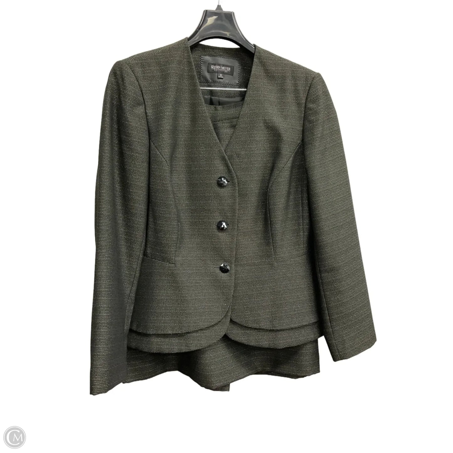 Skirt Set 2pc By John Meyer In Grey, Size: Xl