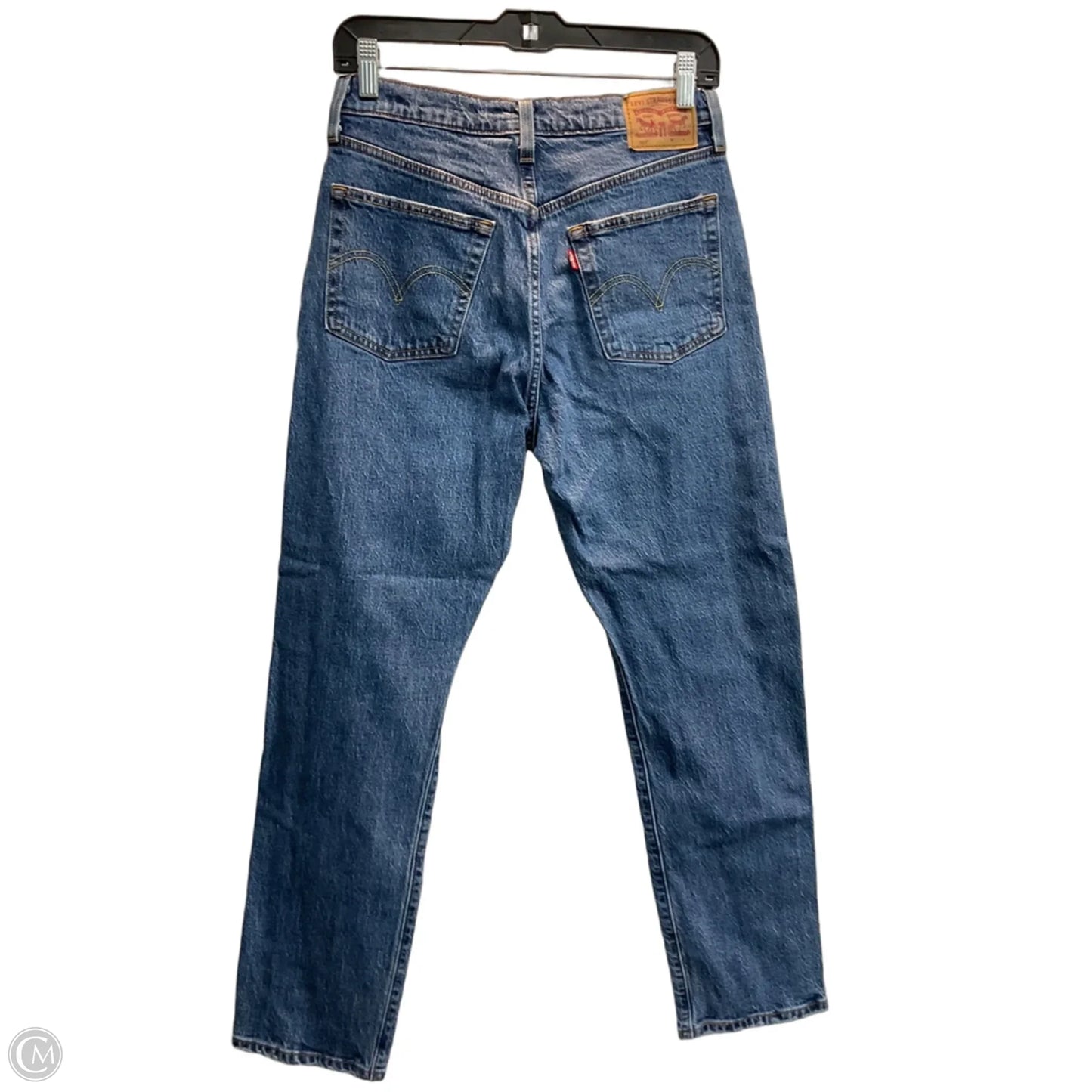 Jeans Straight By Levis In Blue Denim, Size: 4