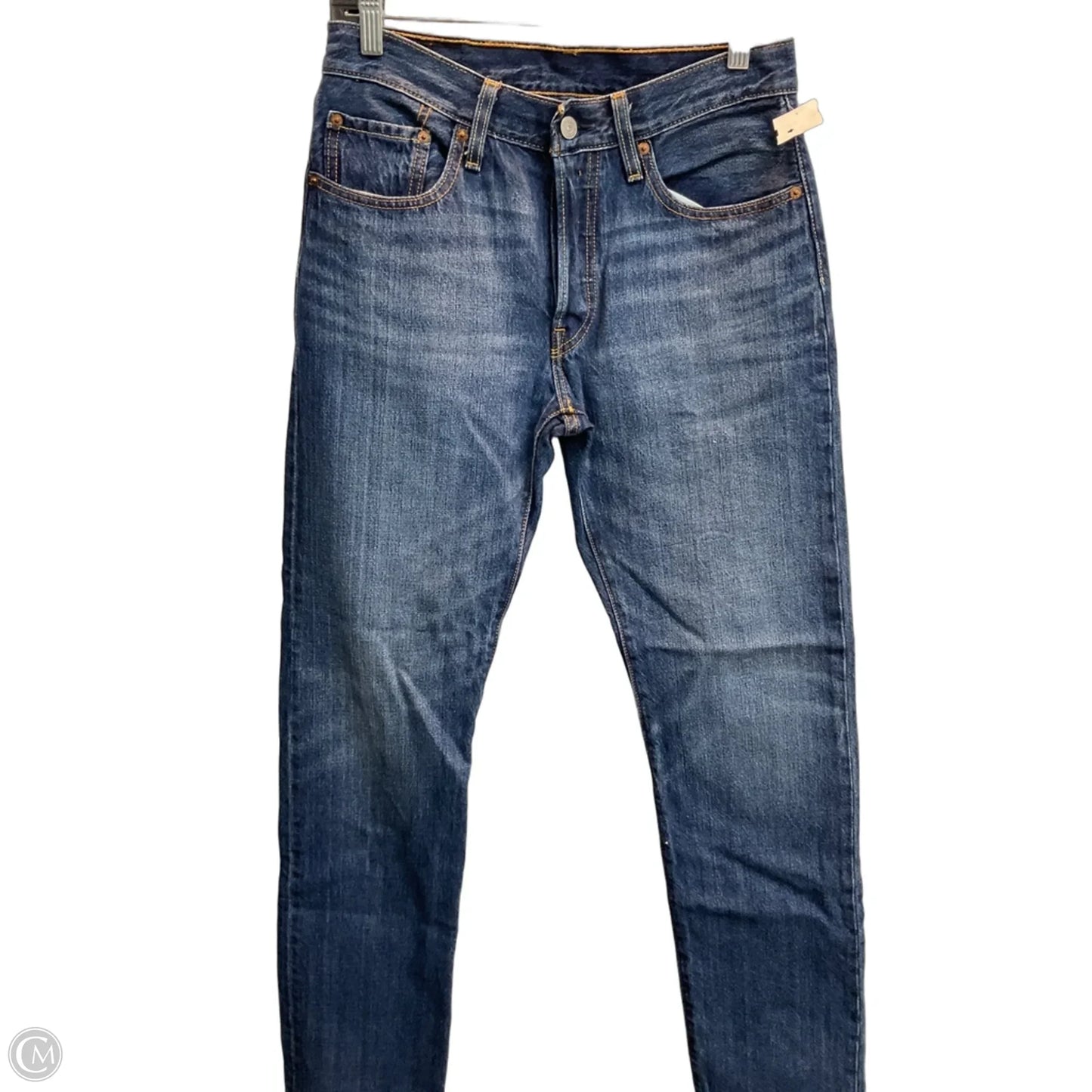 Jeans Straight By Levis In Blue Denim, Size: 2