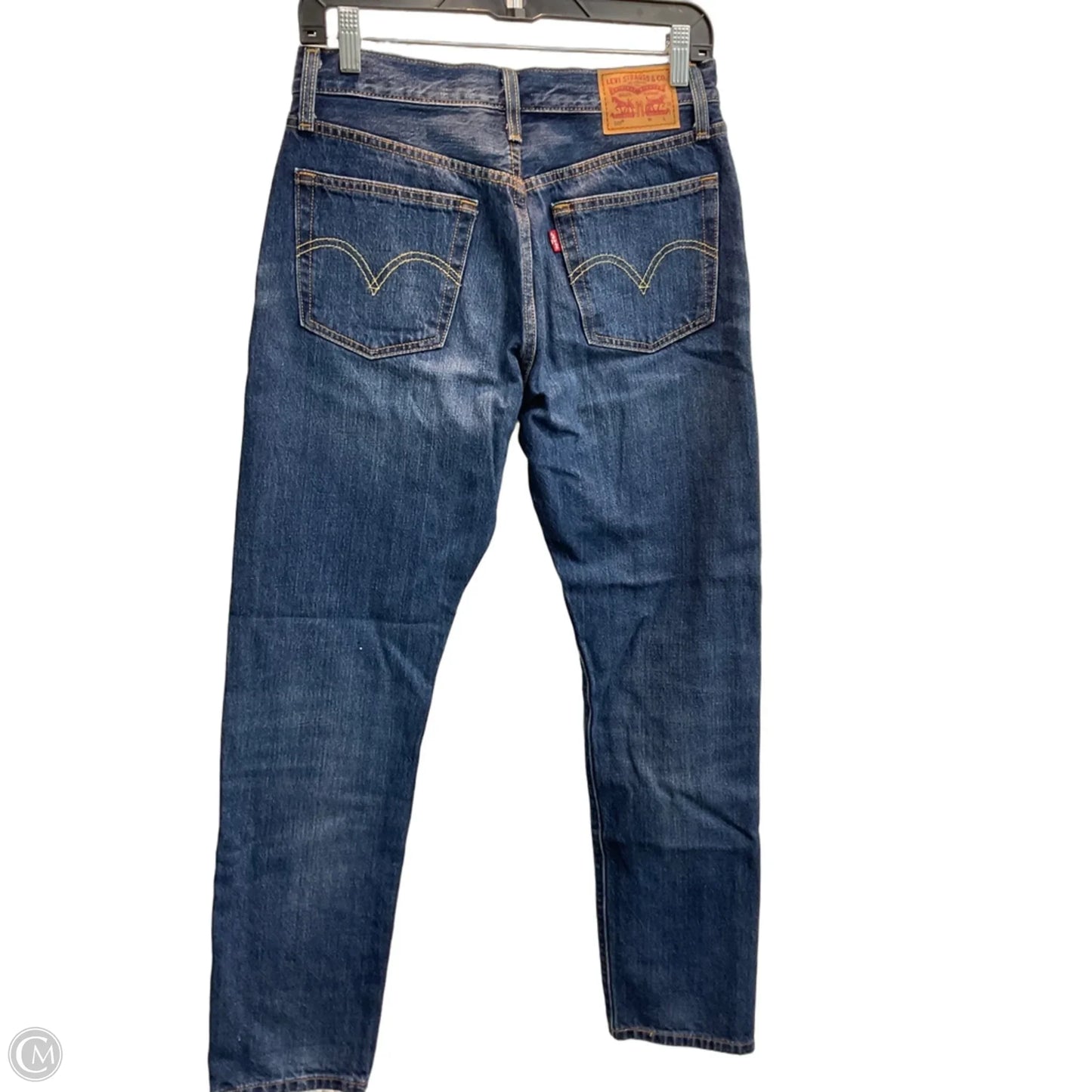 Jeans Straight By Levis In Blue Denim, Size: 2