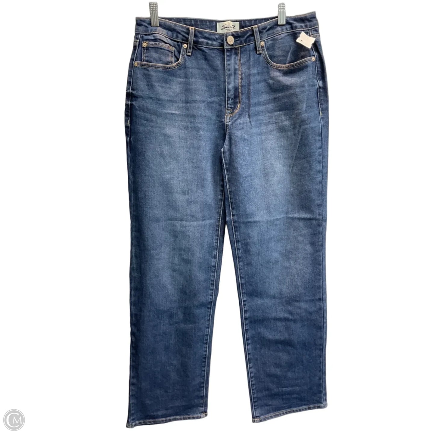 Jeans Wide Leg By Seven 7 In Blue Denim, Size: 6