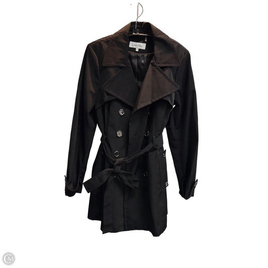 Jacket Windbreaker By Calvin Klein In Black, Size: L