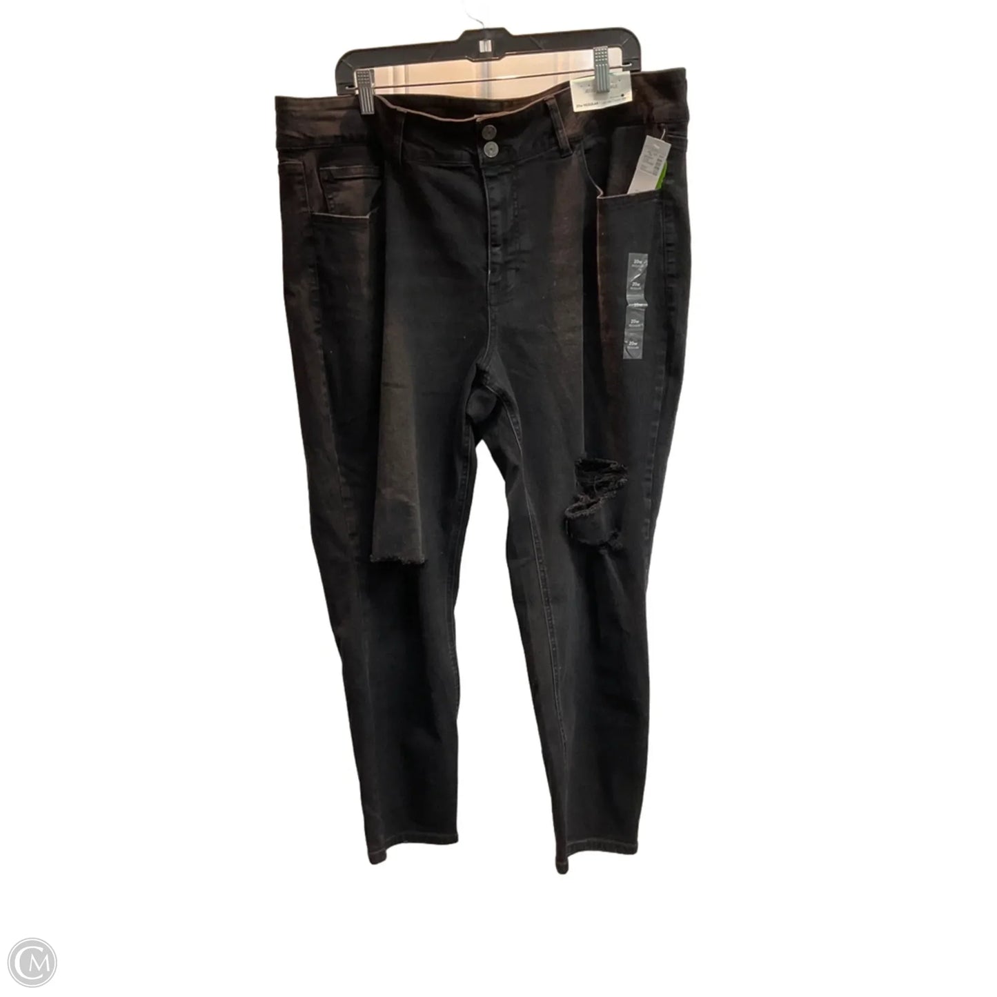 Jeans Jeggings By Maurices In Black Denim, Size: 20