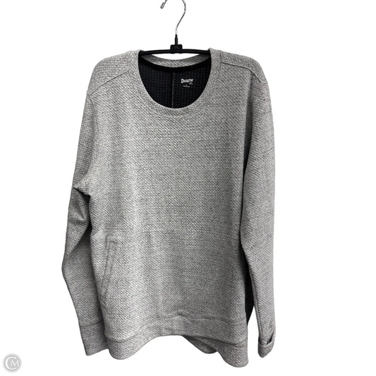 Sweatshirt Crewneck By Duluth Trading In Grey, Size: L