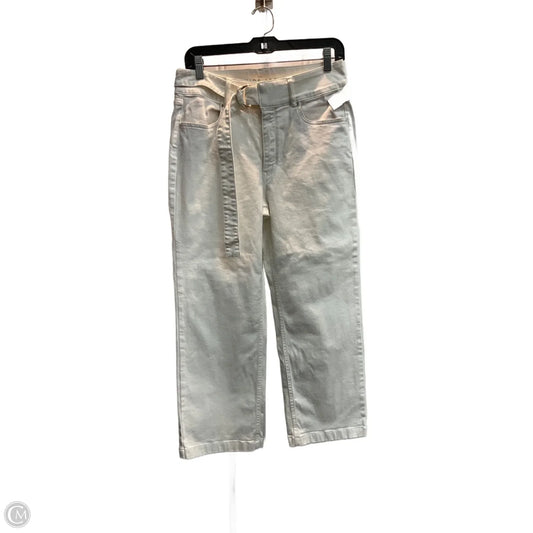 Jeans Wide Leg By White House Black Market In White Denim, Size: 8