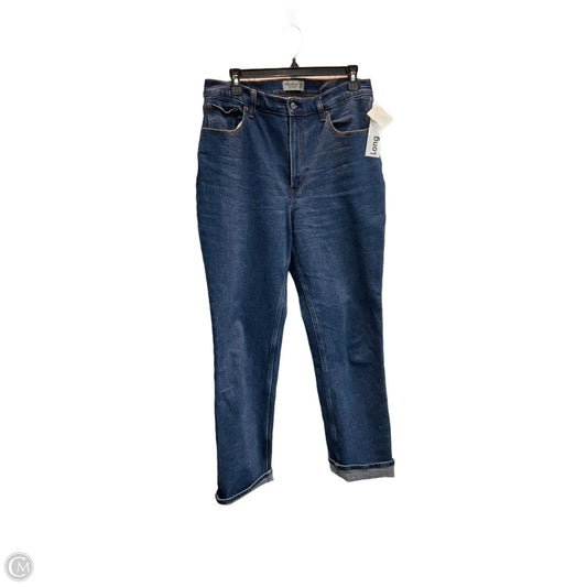 Jeans Straight By Abercrombie And Fitch In Blue Denim, Size: 10l