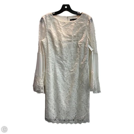 Dress Party Midi By White House Black Market In White, Size: M