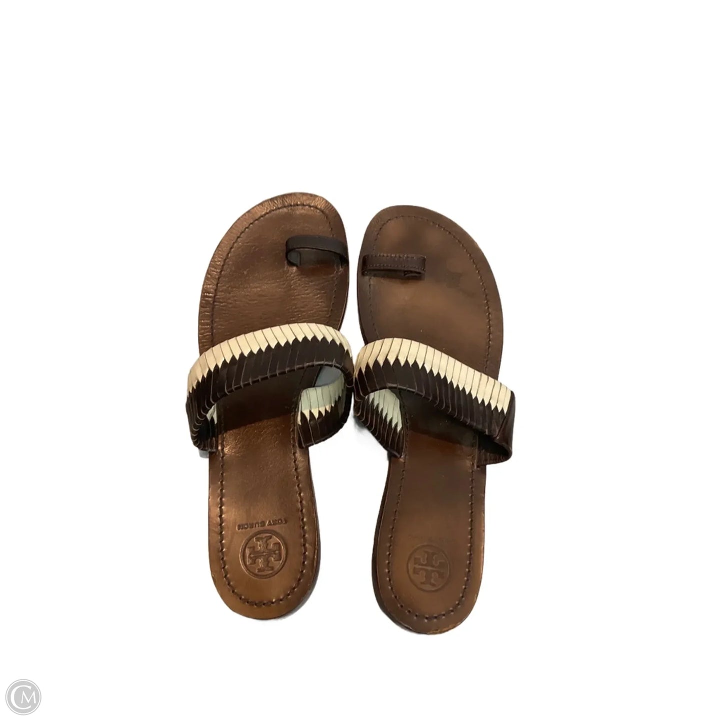 Sandals Designer By Tory Burch In Brown, Size: 9