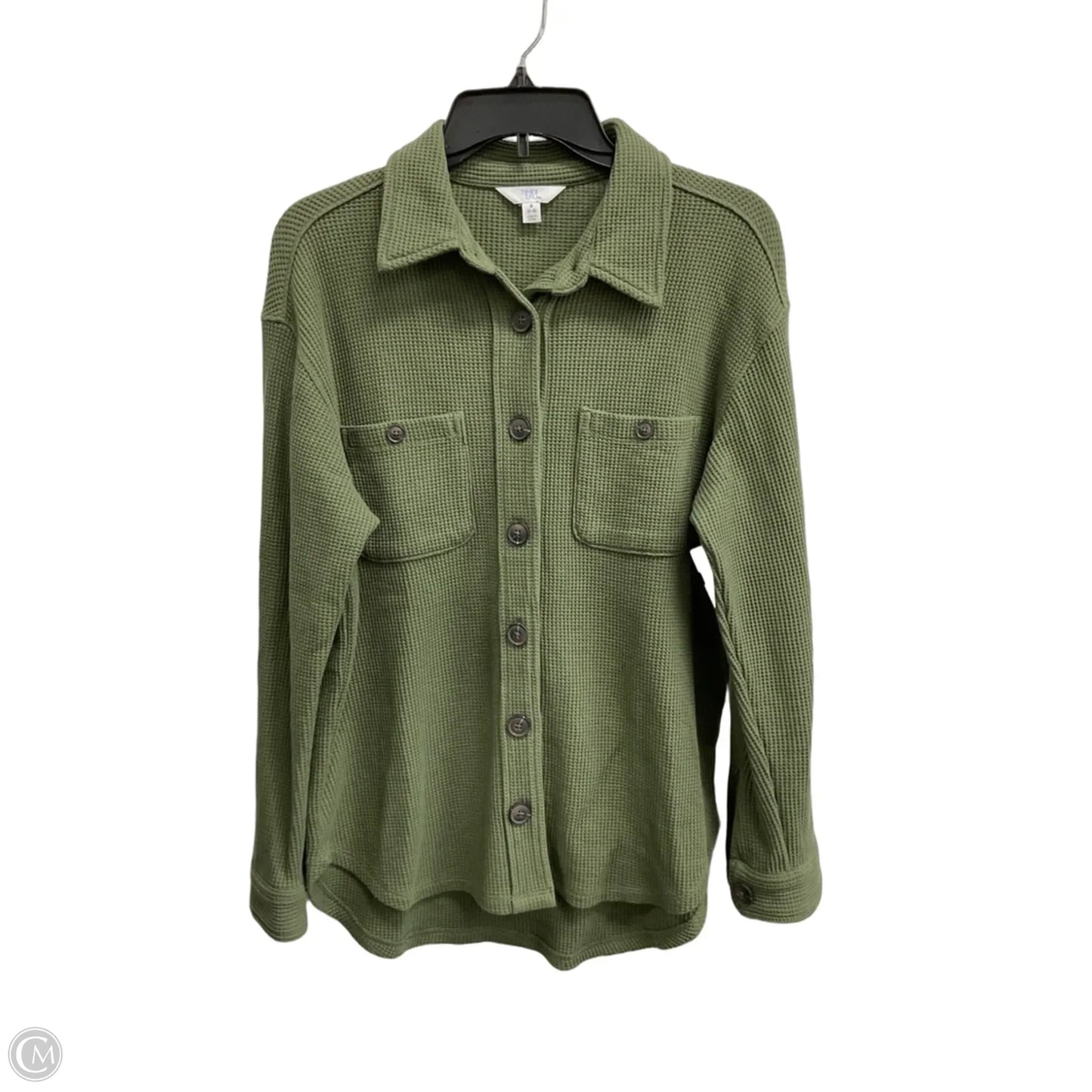 Top Long Sleeve By Time And Tru In Green, Size: S