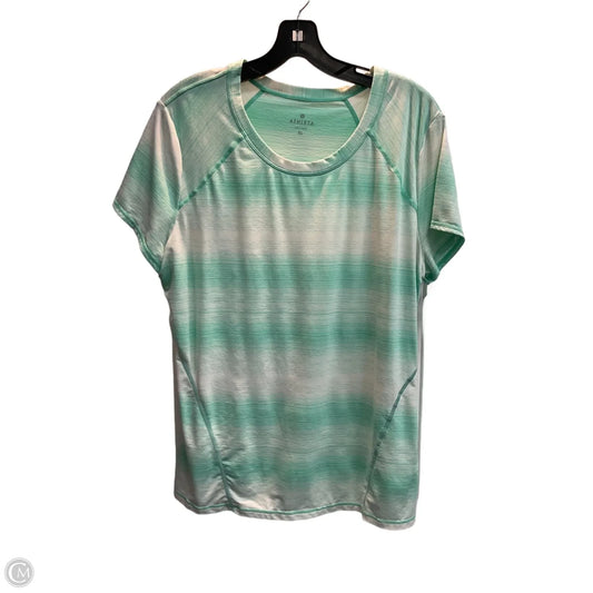 Athletic Top Short Sleeve By Athleta In Green, Size: Xl