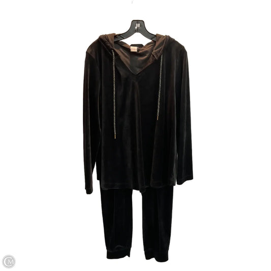 Athletic Pants 2pc By Livi Active In Black, Size: L