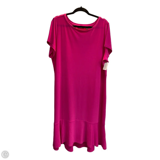Dress Casual Short By Dennis Basso Qvc In Pink, Size: Xl