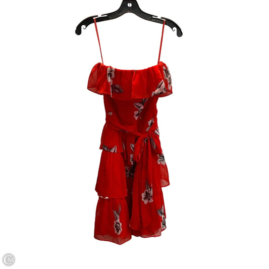 Dress Party Midi By White House Black Market In Red, Size: Xs