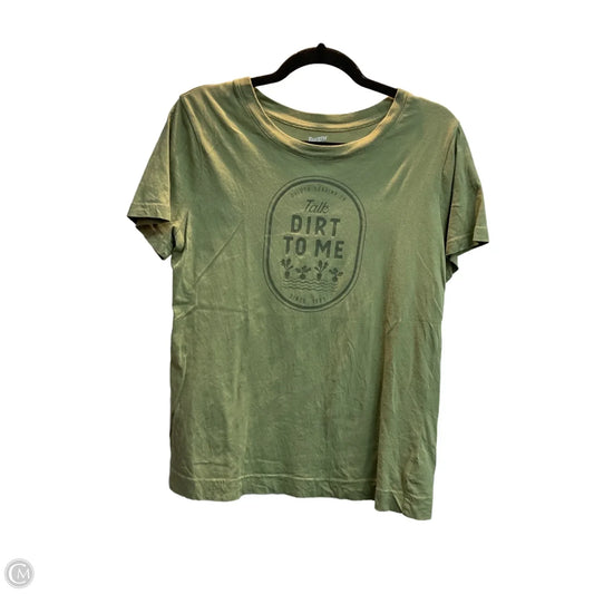 Top Short Sleeve Basic By Duluth Trading In Green, Size: S
