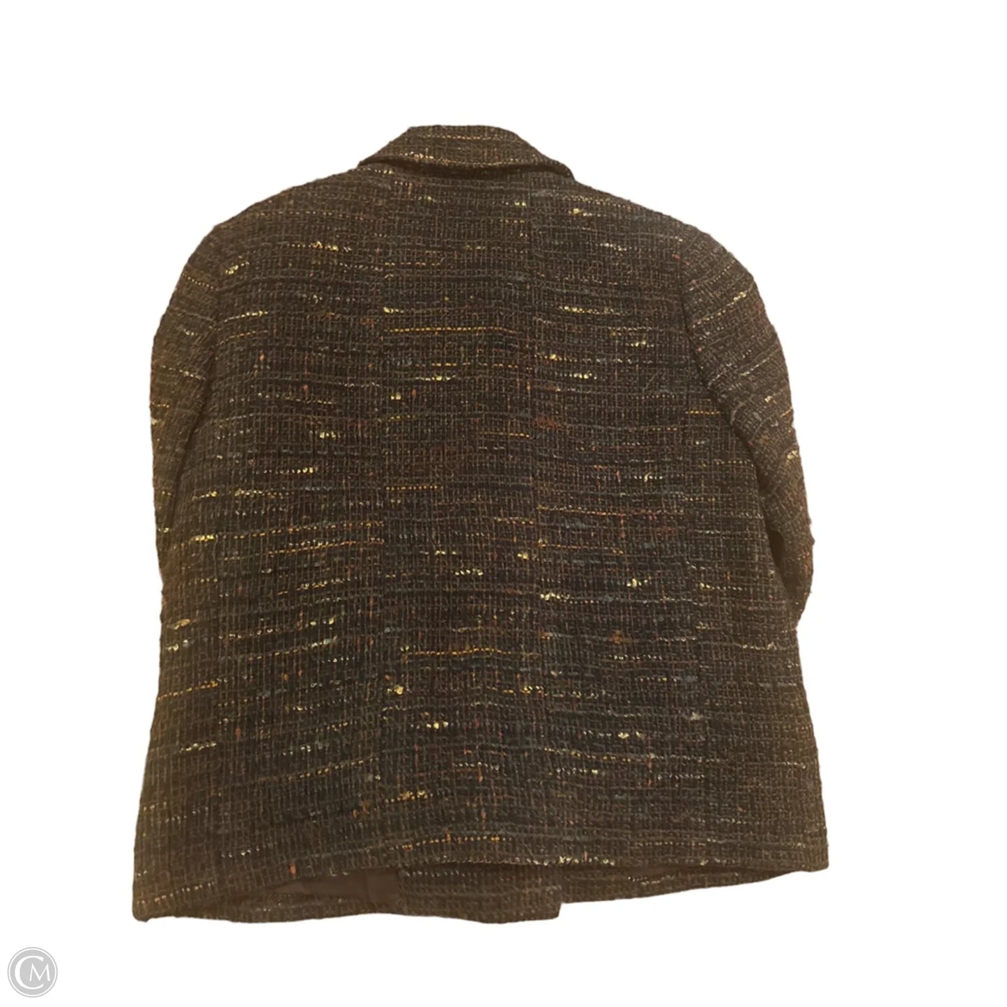 Blazer Luxury Designer By Chanel In Brown, Size: Xl