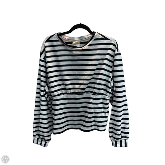 Top Long Sleeve By Maeve In Striped Pattern, Size: Xl