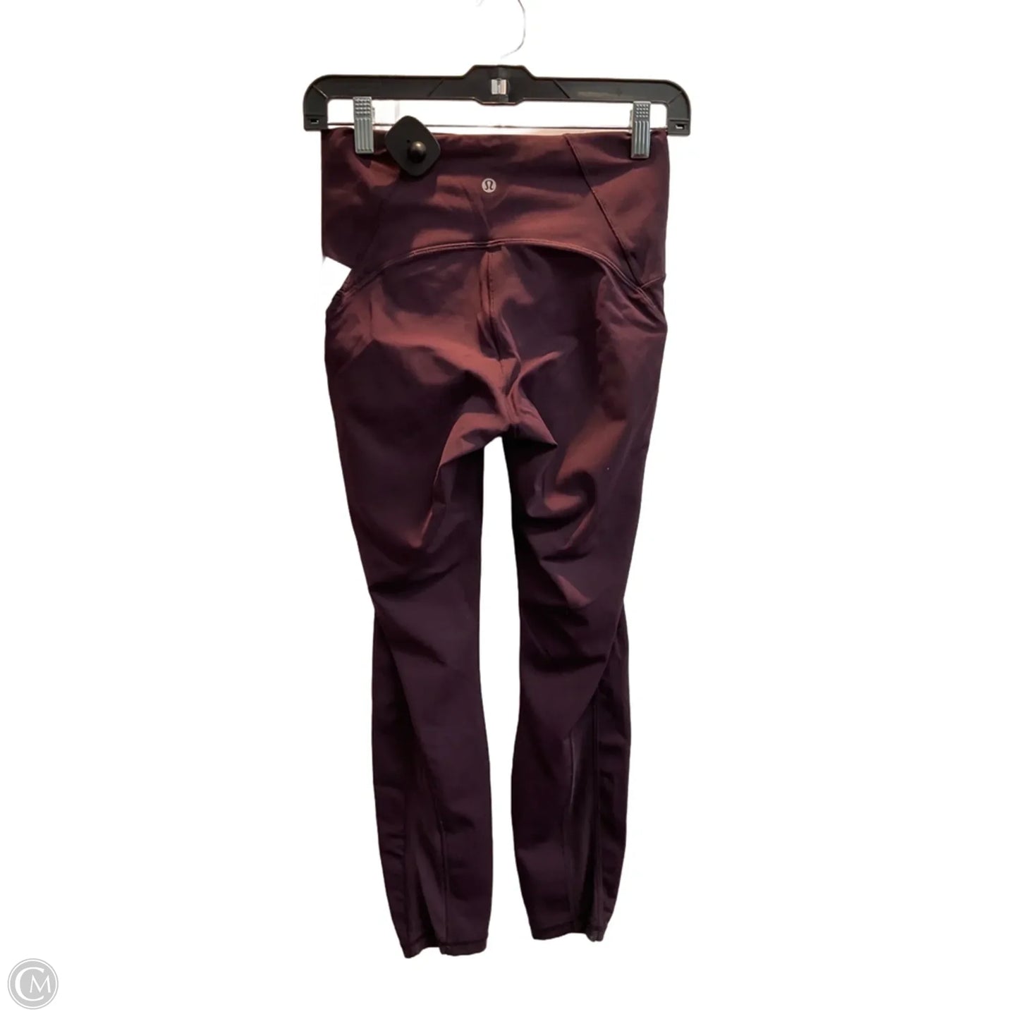 Athletic Capris By Lululemon In Maroon, Size: S