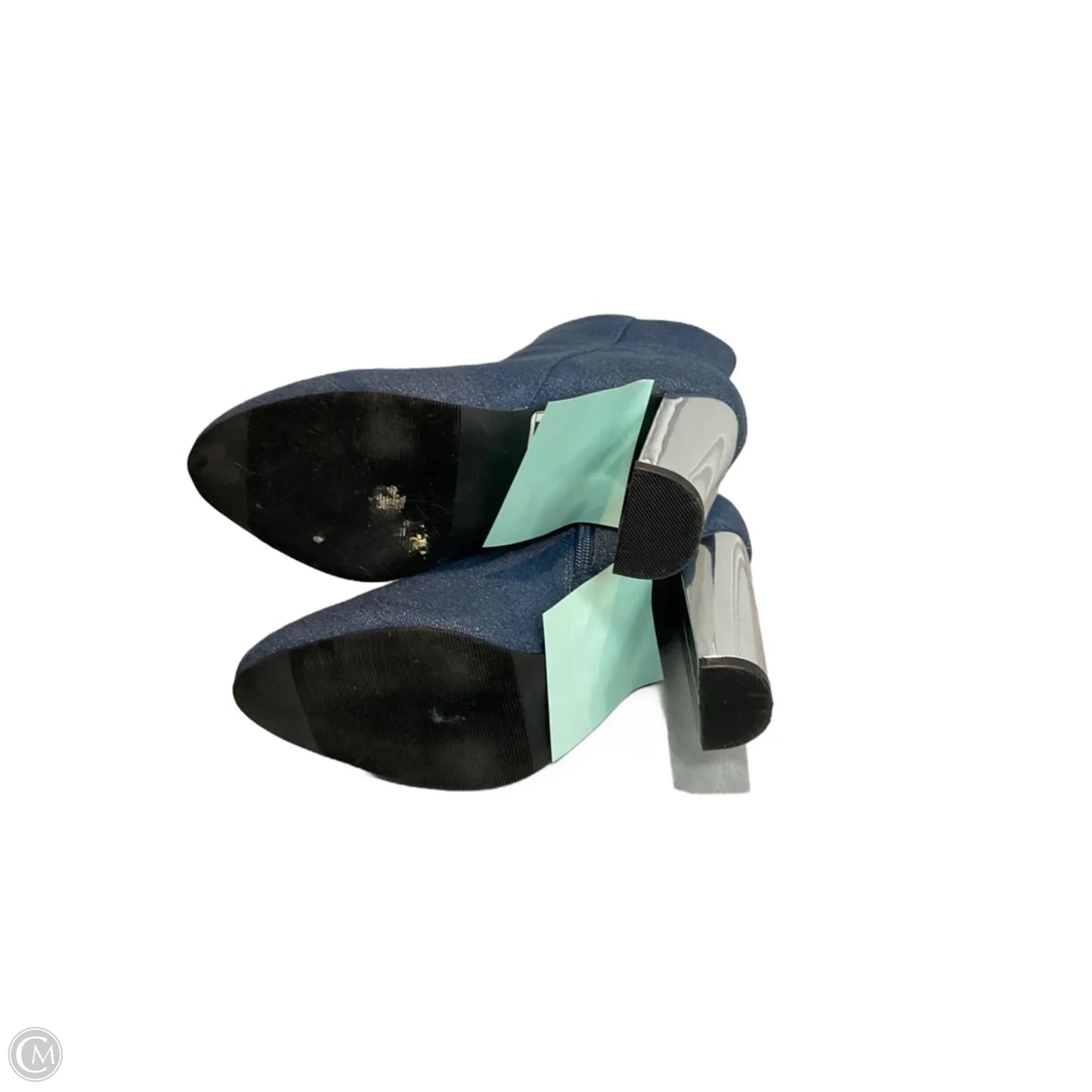 Boots Designer By Neiman Marcus In Blue, Size: 6.5