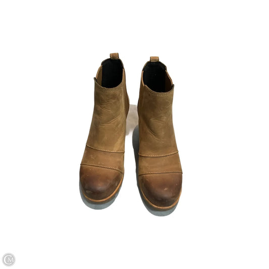 Boots Ankle Heels By Sorel In Brown, Size: 6.5