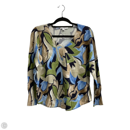 Top Long Sleeve By Chicos In Multi-colored, Size: M