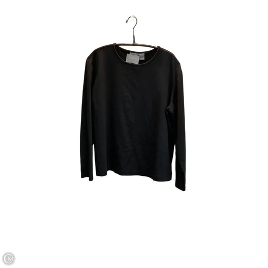 Top Long Sleeve Basic By Chicos In Black, Size: Xl