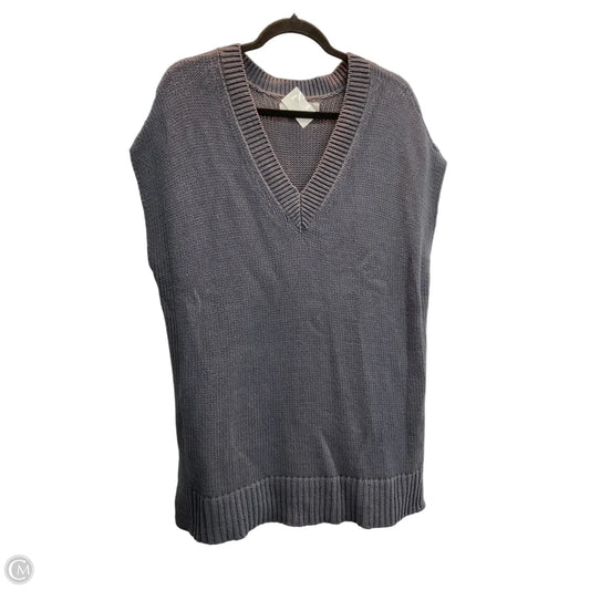 Vest Sweater By Loft In Grey, Size: L