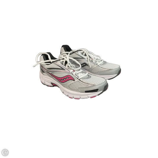 Shoes Athletic By Saucony In Grey & Pink, Size: 7.5