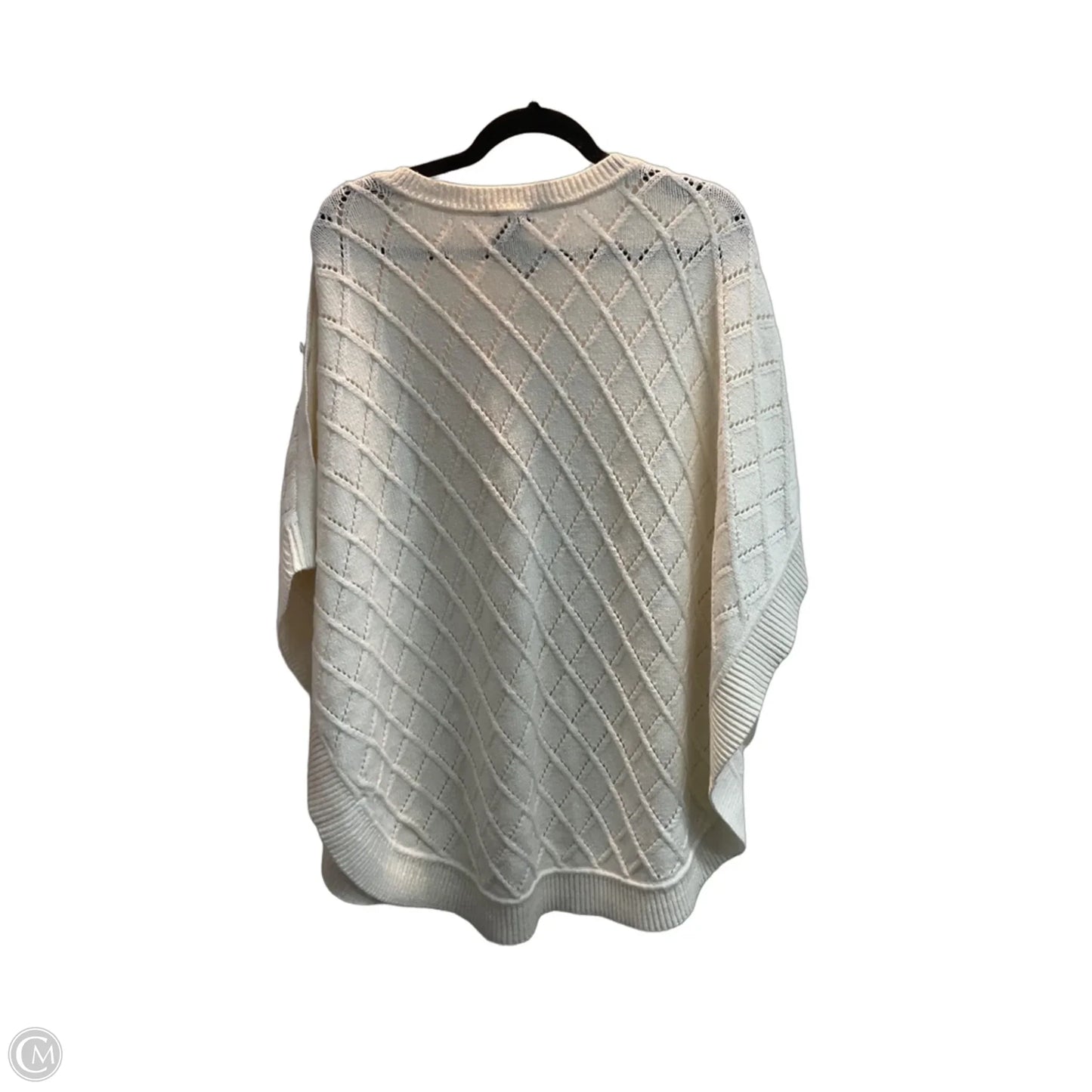 Poncho By Talbots In White, Size: L