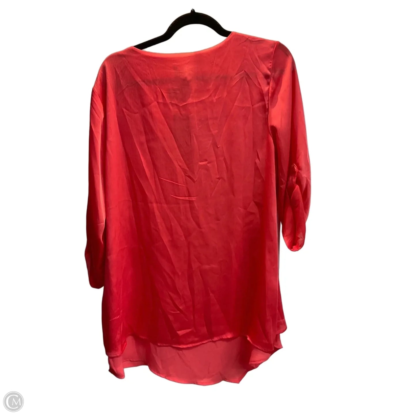 Blouse 3/4 Sleeve By Chicos In Pink, Size: L