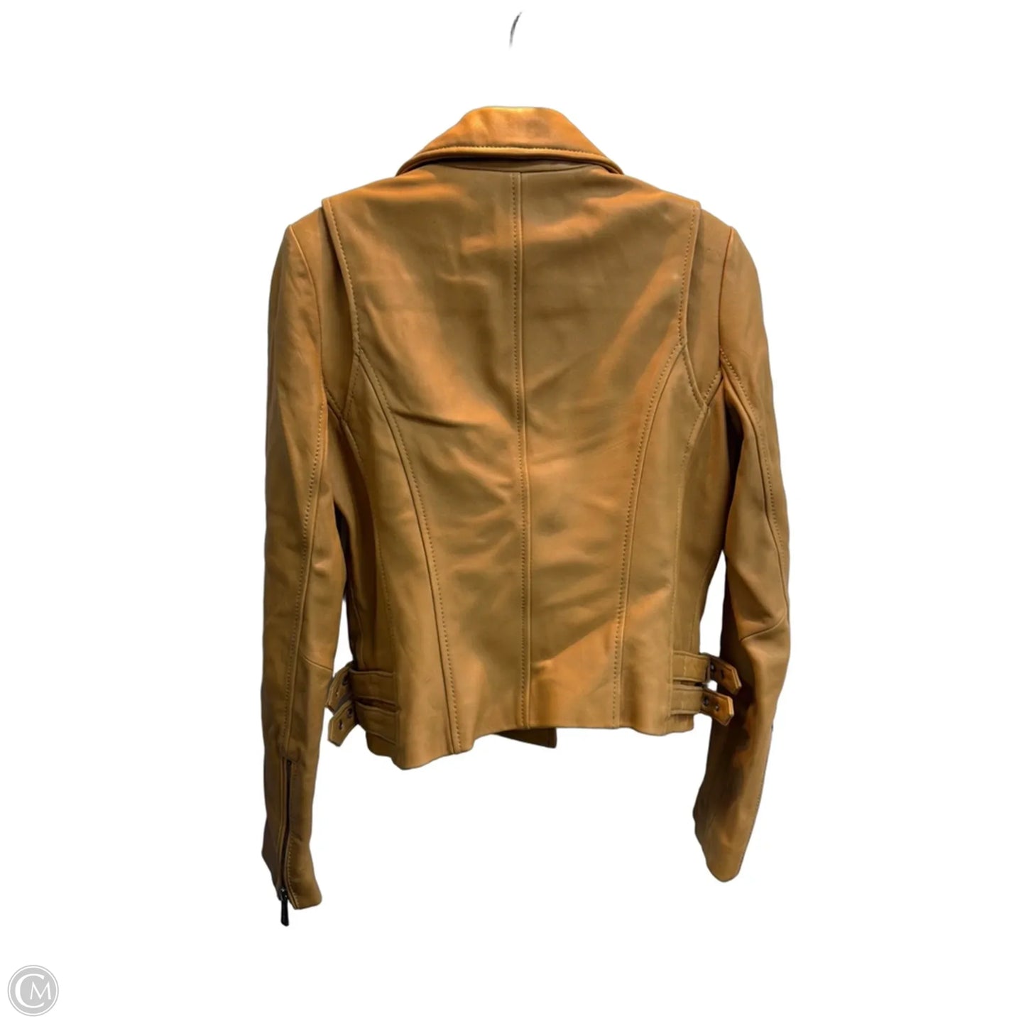 Jacket Leather By Michael By Michael Kors In Tan, Size: S
