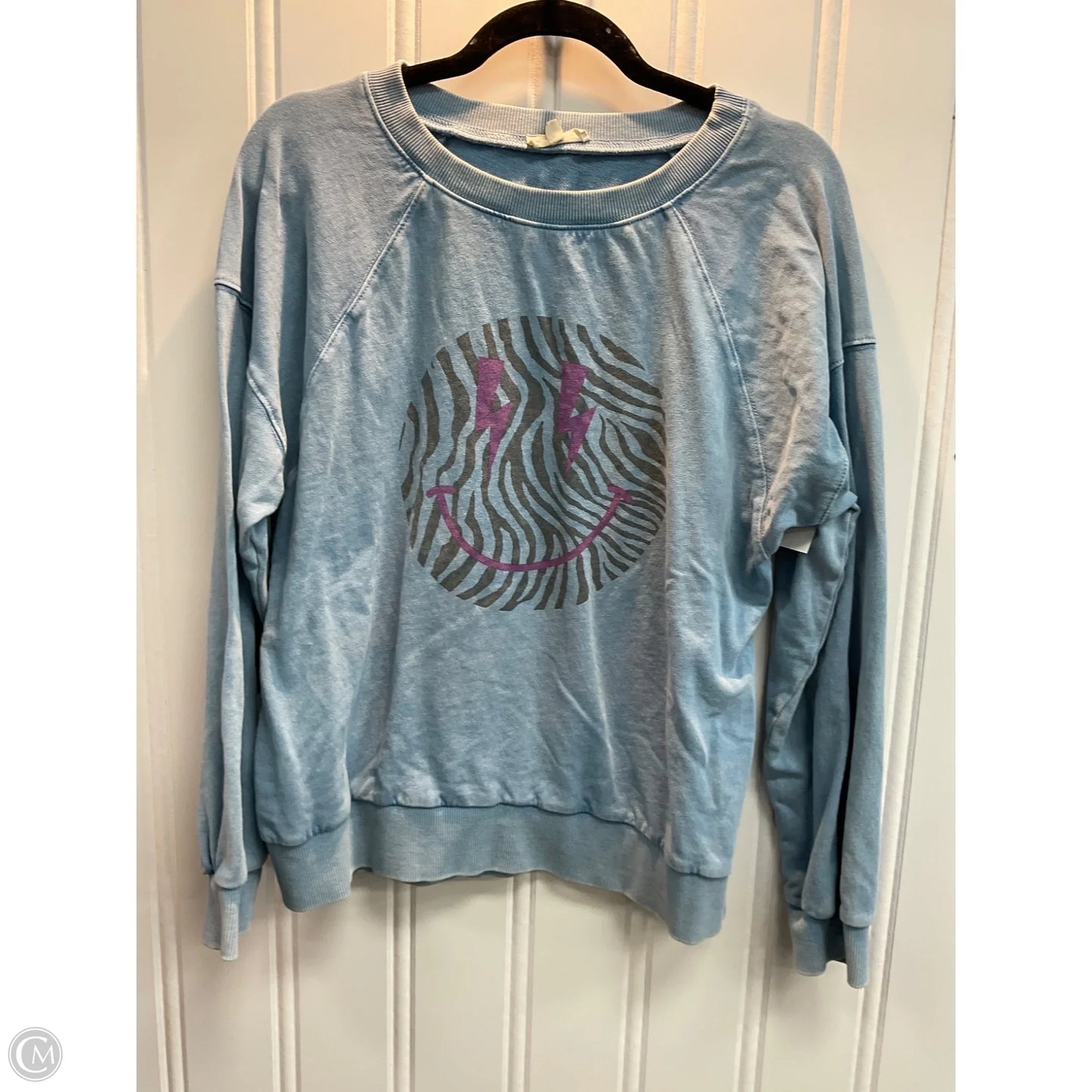 Sweatshirt Crewneck By Easel In Blue, Size: S