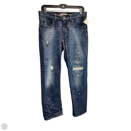 Jeans Straight By Banana Republic In Blue Denim, Size: 6