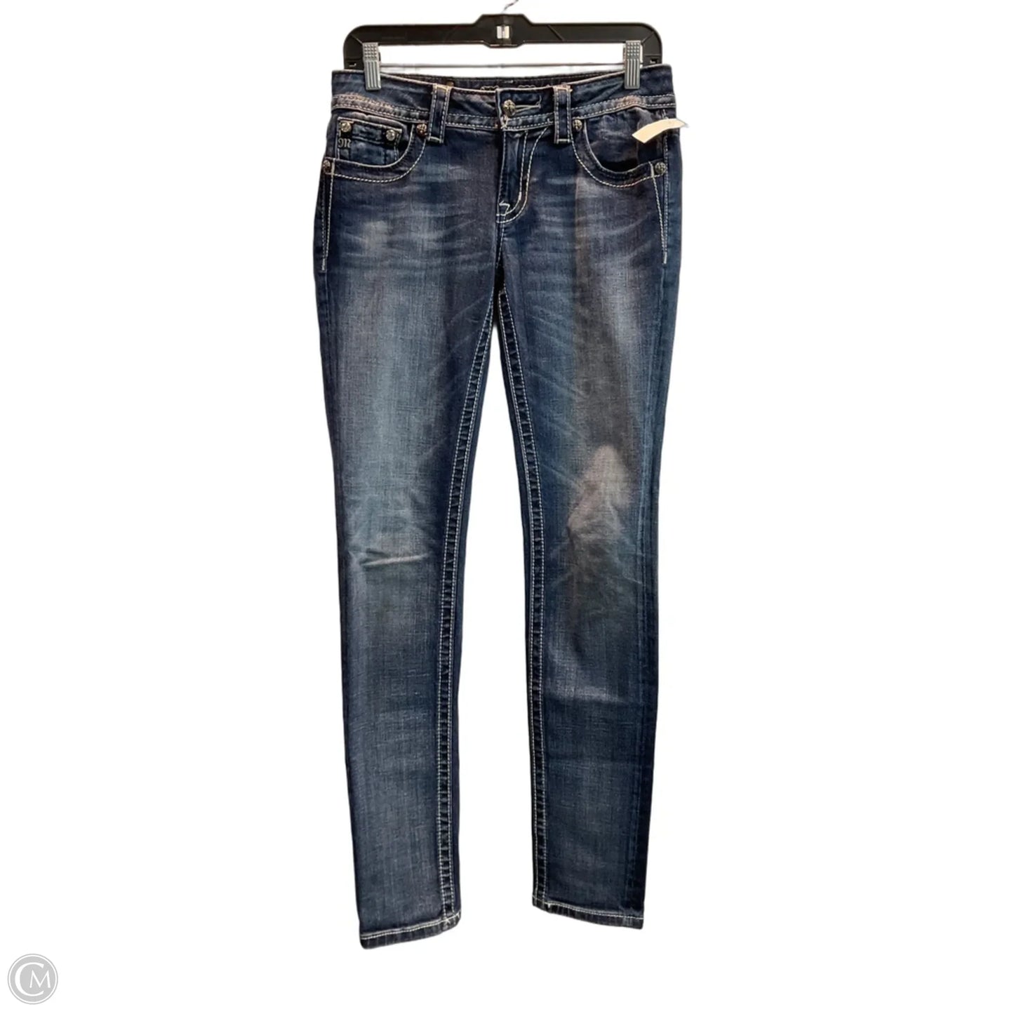 Jeans Skinny By Miss Me In Blue Denim, Size: 6